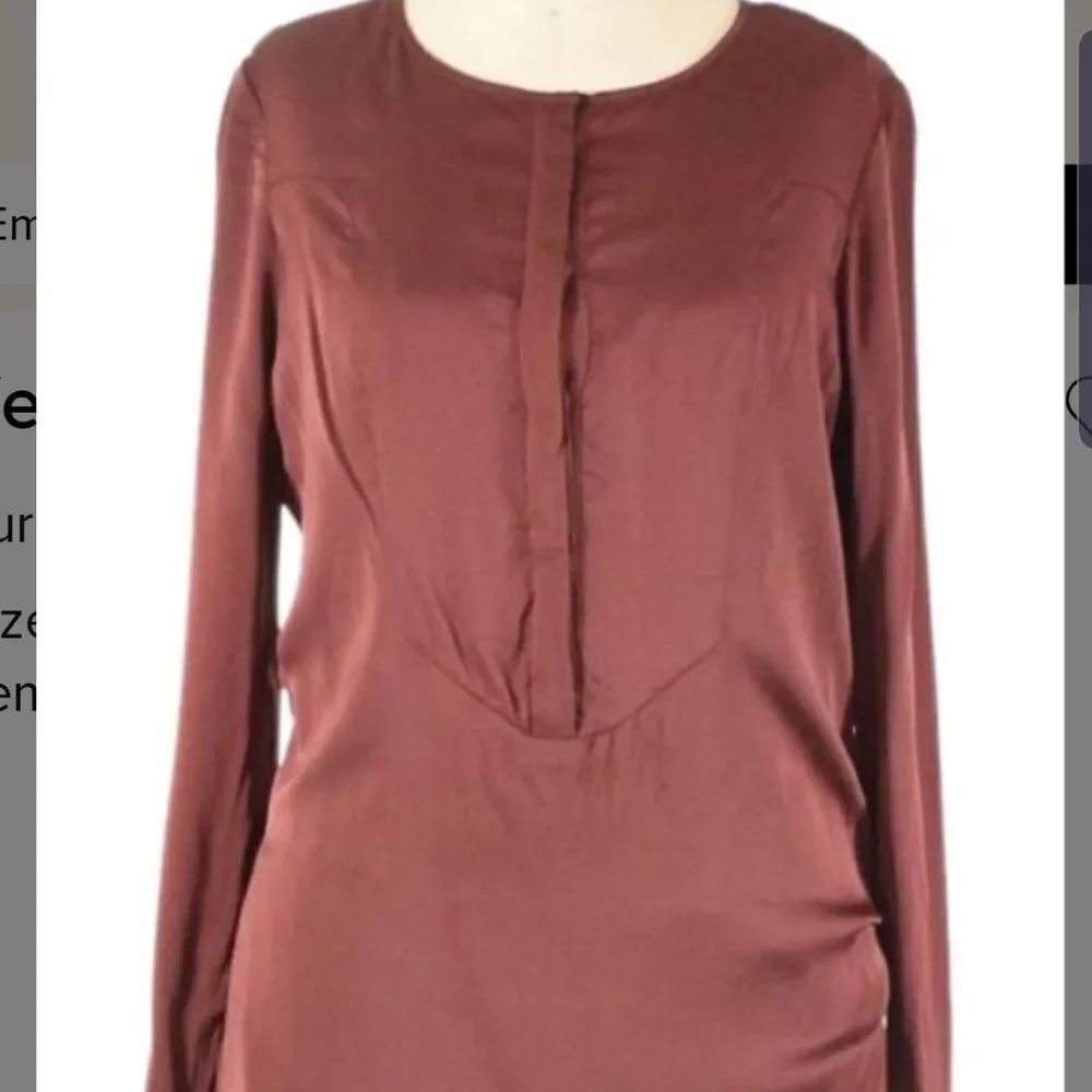 Veronica Beard burgundy silk dress size 2
